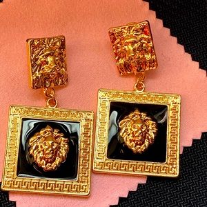Chunky Fierce Lion Earrings